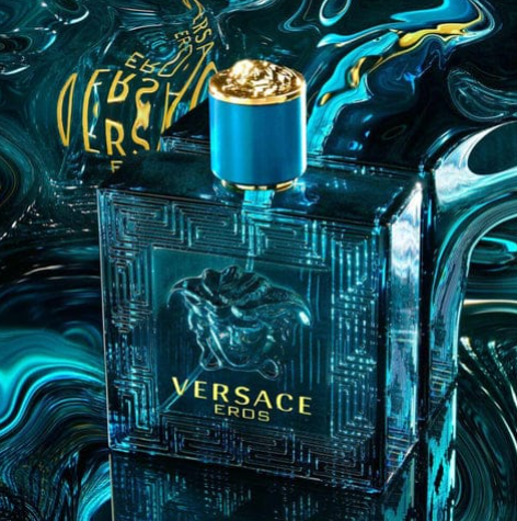 Versace Eros luxury perfume bottle